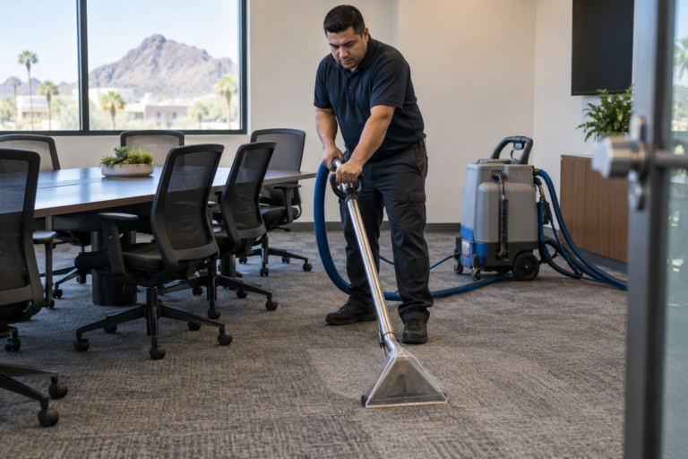 Office carpet extraction in Phoenix
